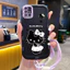 Ốp Lưng Samsung A51 M40s Case Mèo đáng yêu Với Lanyard