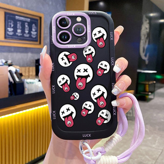 Ốp Lưng iPhone 11 11 Pro 11 Pro Max 12 12 Pro 12 Pro Max 13 13 Pro 13 Pro Max Case Hoạt hình Với Lanyard