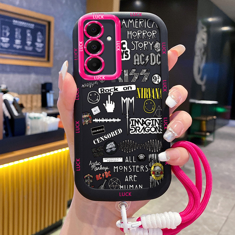 Ốp Lưng Samsung A16 4G A16 5G A15 4G A15 5G A14 5G A14 4G A24 A25 5G A34 5G A54 5G A35 5G Case Chống ngã Với Lanyard