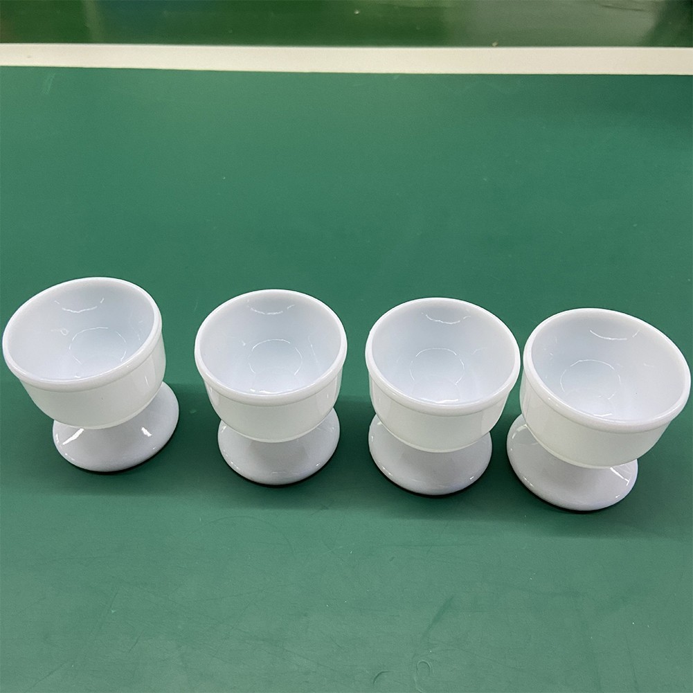 [GIGGLE] 4 / 8pc Hộp đựng trứng trắng Hộp đựng trứng luộc mềm cứng Cốc ăn sáng nhà bếp
