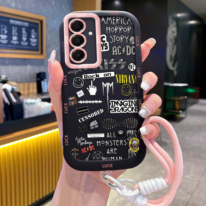 Ốp Lưng Samsung A16 4G A16 5G A15 4G A15 5G A14 5G A14 4G A24 A25 5G A34 5G A54 5G A35 5G Case Chống ngã Với Lanyard