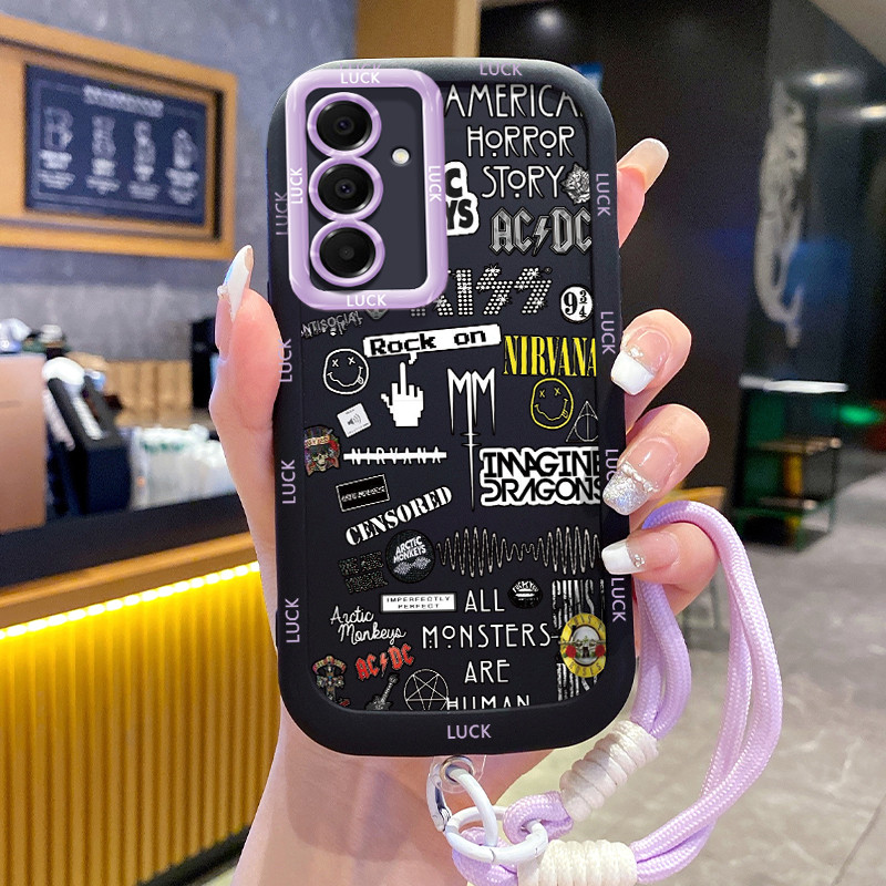 Ốp Lưng Samsung A16 4G A16 5G A15 4G A15 5G A14 5G A14 4G A24 A25 5G A34 5G A54 5G A35 5G Case Chống ngã Với Lanyard
