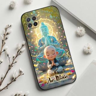 Ốp lưng Samsung A22 4G / A22 5G In hình thư pháp,tâm an, an nhiên,chú tiểu mềm bảo vệ camera