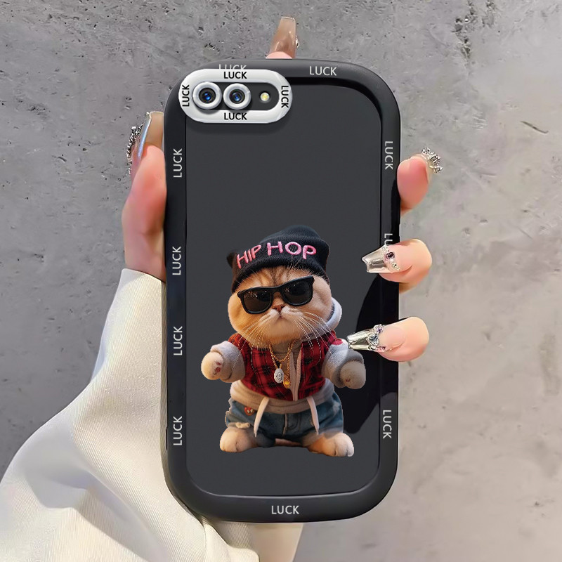 Ốp Lưng OPPO A5 A3s A12E Realme C1 Case Silicon Mèo Siêu Đáng yêu