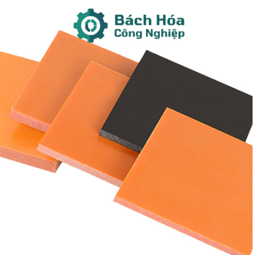Tấm Nhựa Bakelite Cam Đen Dày 5mm Khổ Lẻ & Size Chuẩn Cắt Sẵn - Phenolic Tấm Cách Điện Nhiều Kích Thước