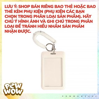 Bao Đựng Thẻ Nhân Viên Nhựa ABS Trắng Đen Lò Xo Trang Trí Phong Cách Tối Giản Black White