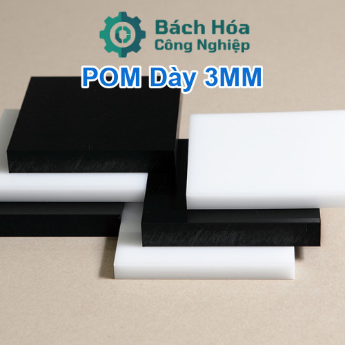 Tấm Nhựa POM Trắng Dày 3mm Khổ Lẻ & Size Chuẩn Cắt Sẵn - Nhựa POM Acetal Polyoxymethylene Nhiều Kích Thước