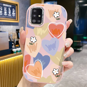 Ốp Lưng Áp dụng cho Samsung A51 M40sCase Trái tim nhỏ Đáng yêu