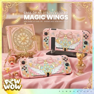 Oled/V1/V2 Case Ốp Máy Hoặc Ốp Dock Dành Cho Nintendo Switch Phong Cách Anime Manga Sakura Magic Wings Hồng Vàng Pastel