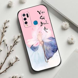 Ốp lưng Vivo Y30 / Y50 In hình thư pháp,tâm an, an nhiên,chú tiểu mềm bảo vệ camera