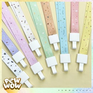 Dây Đeo Thẻ Vải Canvas 45cm Đầu Móc Nhựa Hoạ Tiết Chấm Nhỏ Pastel Dành Cho Thẻ Nhân Viên Bảng Tên