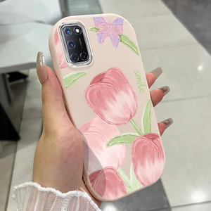 Ốp Lưng Áp dụng cho OPPO A52 A72 A92 Case Hoa Tulip Dễ thương