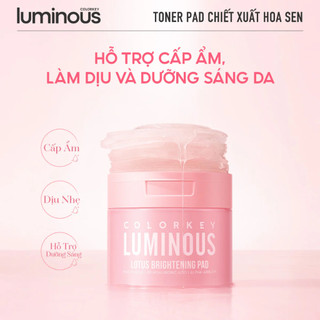 Toner Pad Colorkey Luminous Hỗ Trợ Cấp Ẩm, Làm Dịu Cho Da Dầu Mụn Hộp 60 Miếng