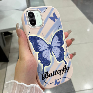 Ốp Lưng Áp dụng cho Xiaomi Redmi A1 A2 A1+ A2+ 11 Lite 5G Ne POCO C50 Case Hoạt hình Bướm Nhỏ