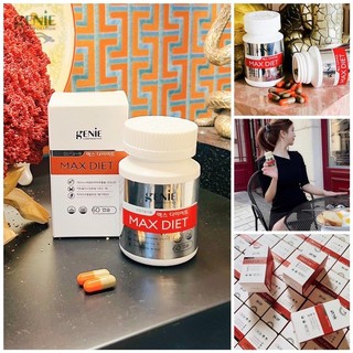 30 Viên giảm cân Max diet Genie chính hãng Hàn Quốc - dành cho cơ địa chai lỳ, khó giảm