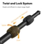 Micro Boom Arm Hợp kim nhôm có thể điều chỉnh độ dài đa phần Chân đế với vít 1 / 4in để phát sóng phỏng vấn