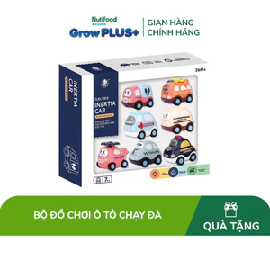 Đồ chơi trẻ em bằng nhựa:bộ xe ô tô chạy đà