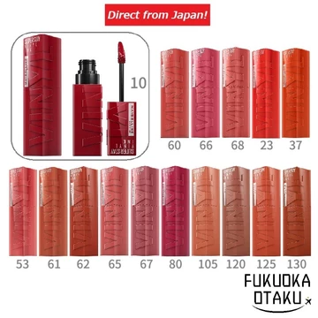 MAYBELLINE Super Stay Vinyl Ink Son Bóng Màu Lâu Trôi【Gửi trực tiếp từ Nhật】