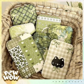 Kính Gương Mini Cầm Tay Nhỏ Gọn Phong Cách Hoạ Tiết Mèo Cat Nơ Ribbon Đáng Yêu Cute