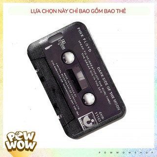 Bao Đựng Thẻ Nhân Viên Nhựa ABS Dạng Trượt Hoạ Tiết Băng Cassette Retro Đen Tím Sundown Theo Phân Loại