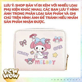 Ví Da PU Mini Đựng Thẻ Nhỏ Gọn Tiện Dụng Phong Cách Nhân Vật Hoạt Hình My Melody Sanrio Pastel