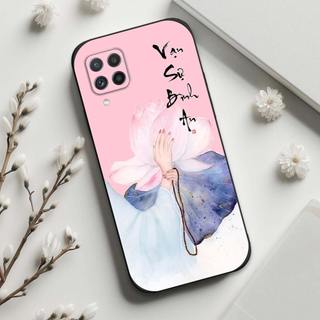 Ốp lưng Samsung A22 4G / A22 5G In hình thư pháp,tâm an, an nhiên,chú tiểu mềm bảo vệ camera