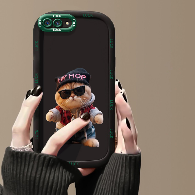 Ốp Lưng OPPO A5 A3s A12E Realme C1 Case Silicon Mèo Siêu Đáng yêu