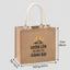 Túi tote vải đay in chữ 'Vươn lên hoặc bị đánh bại' - quà tặng động lực mạnh mẽ a-tdayc0028