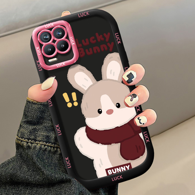 Ốp Lưng Realme 8 8i 8 Pro Narzo 50 4G Case Silicon Thỏ Nhỏ Vỏ mềm