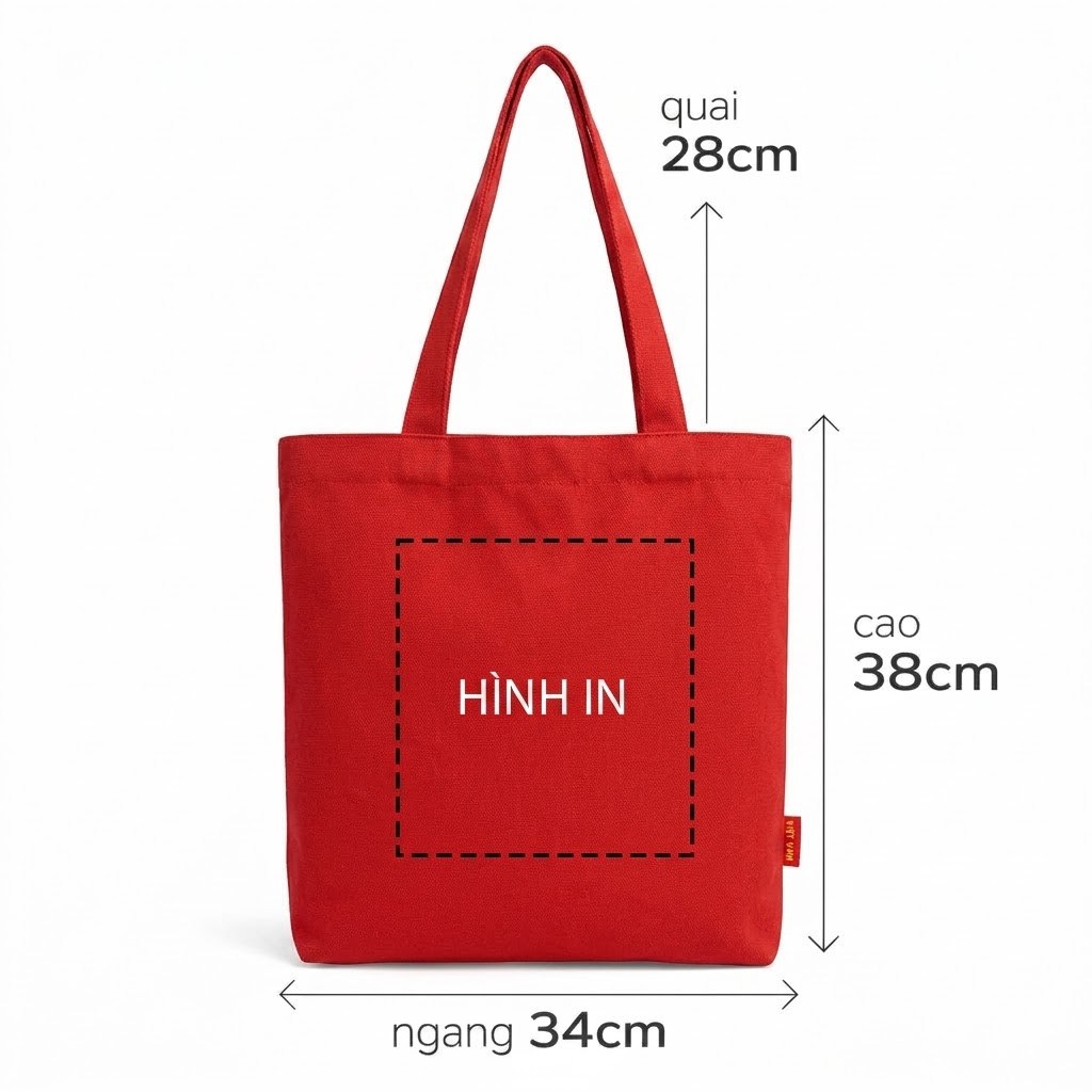 Túi Vải Canvas Trơn Giá Xưởng Đủ Size - Túi Tote Bố Mộc Đi Học Đi Làm Đi Chợ Bền Đẹp Tự In