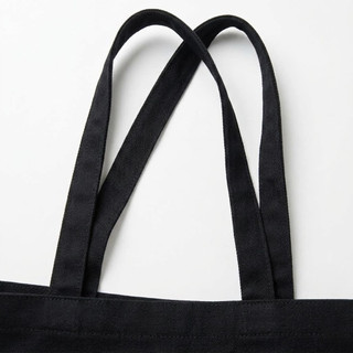 Túi tote vải canvas Đen in chữ mm typography Minimalist phong cách Ulzzang Hàn Quốc a-totb0003