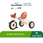 Đồ chơi: Xe đạp 3 bánh trẻ em, nhựa +sắt, có 03 bánh+1 chỗ ngồi, chiều cao yên 40cm, model A-6