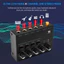 Độ ồn cực thấp 4 kênh Dòng Máy trộn âm thanh nổi Đầu vào 1 đầu ra DC 5V Micro âm thanh Mini cầm tay Guitar Bass Bàn phím trộn cho câu lạc bộ Thanh sân khấu Studio