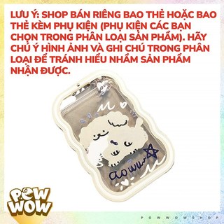 Bao Đựng Thẻ Nhân Viên Viền Nhựa Dẻo Mặt Kính Mica Phong Cách Nhân Vật Hoạt Hình Hình Chó Puppy Đáng Yêu Cute