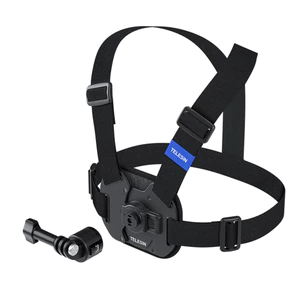 TELESIN Camera thể thao Ngực Mount Harness Thay thế dây đeo phát hành nhanh cho GoPro Hero 12 / 11 / 10 / 9 DJI OSMO Action Insta360 X4 / X3 Phụ kiện