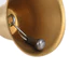 Chuông tay bằng đồng thau Cuộc gọi lớn Chuông tay Bàn Ringbell có tay cầm bằng gỗ để trang trí lễ hội đám cưới Đường dây thực phẩm Báo động Trường học Khách sạn Phục vụ