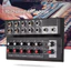 MIX5210 Bảng điều khiển trộn 10 kênh Máy trộn âm thanh kỹ thuật số Âm thanh nổi để ghi âm Mạng DJ Phát sóng trực tiếp Karaoke