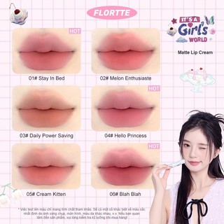 Son Kem Dưỡng Môi FLORTTE Wackky Girl's World Lip Cream Series 2.3g - Bebeau