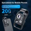 Ống kính hiển vi điện thoại chuyên nghiệp 200X với kẹp đa năng CPL cho tóc thực vật Quan sát da Trang sức Ngọc thẩm định Kiểm tra công nghiệp điện tử