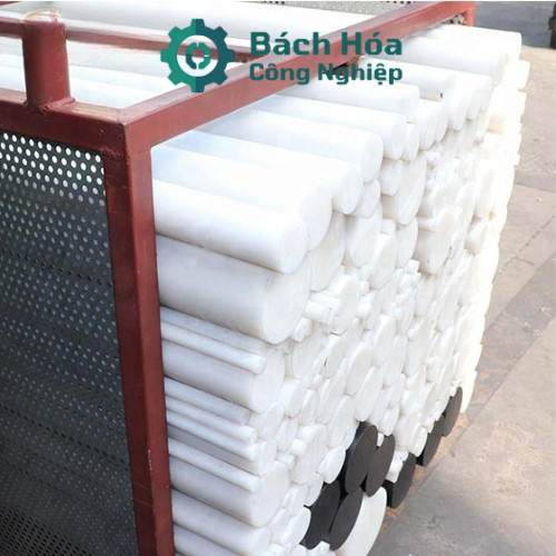 Thanh Nhựa POM Cây Tròn Đặc Dài 1m Phi 6 8 10 12 15 20mm Trắng Đen - POM Acetal Polyoxymethylene Cây Đặc Kỹ Thuật CNC