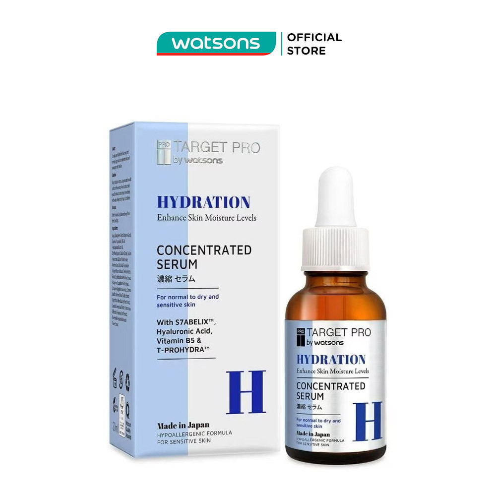 Tinh Chất Cấp Ẩm Chuyên Sâu Target Pro By Watsons Hydration Concentrated Serum 30ml