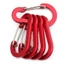 5 Kẹp Carabiner Móc khóa bằng hợp kim nhôm nhẹ dành cho các hoạt động ngoài trời