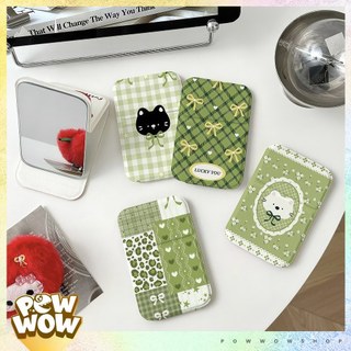 Kính Gương Mini Cầm Tay Nhỏ Gọn Phong Cách Hoạ Tiết Mèo Cat Nơ Ribbon Đáng Yêu Cute