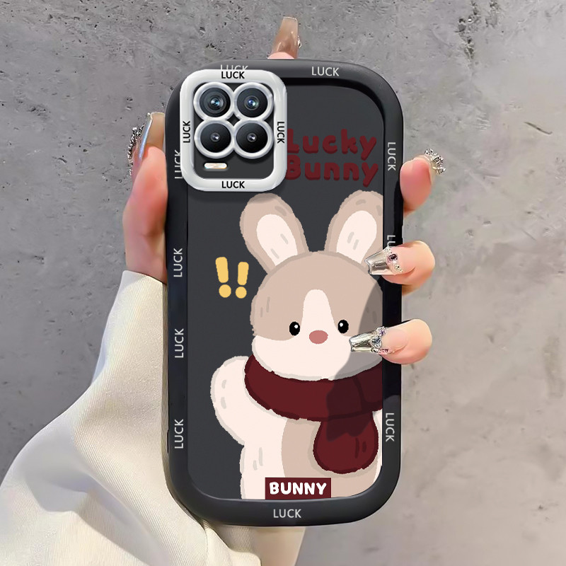 Ốp Lưng Realme 8 8i 8 Pro Narzo 50 4G Case Silicon Thỏ Nhỏ Vỏ mềm