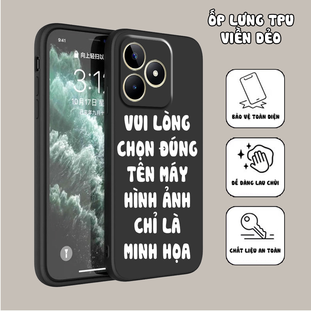 Ốp lưng Realme C51 / C53 / C60 / C61 / Note 50 / 60 / C65S in hình thể thao sáng tạo