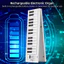 Bàn phím đa chức năng đàn Piano điện tử có thể gập lại 61 phím có màn hình LED Tích hợp pin sạc Nhạc cụ di động Túi đựng kỹ thuật số dành cho người mới bắt đầu