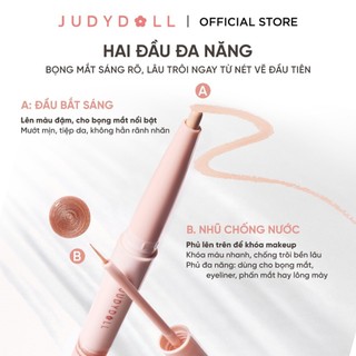 Bút Kẻ Bọng Mắt JUDYDOLL Under Eye Liner Hai Đầu Đa Năng, Bám Tốt Không Trôi 0.3ml - Bebeau
