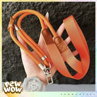 Dây Đeo Điện Thoại Polyester Quai Chéo Bản Rộng Phong Cách Đơn Giản Nhiều Màu Phối Dây Tròn Móc Kim Loại