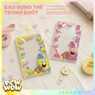 Bao Đựng Thẻ Nhân Viên Nhựa Mica Trong Suốt Dạng Trượt Phong Cách Nhân Vật Hoạt Hình Anime Manga Vui Nhộn Funny