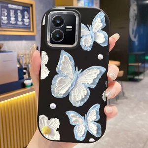 Ốp Lưng Áp dụng cho VIVO Y22 Y22s Case Vỏ mềm Bướm nhỏ đẹp